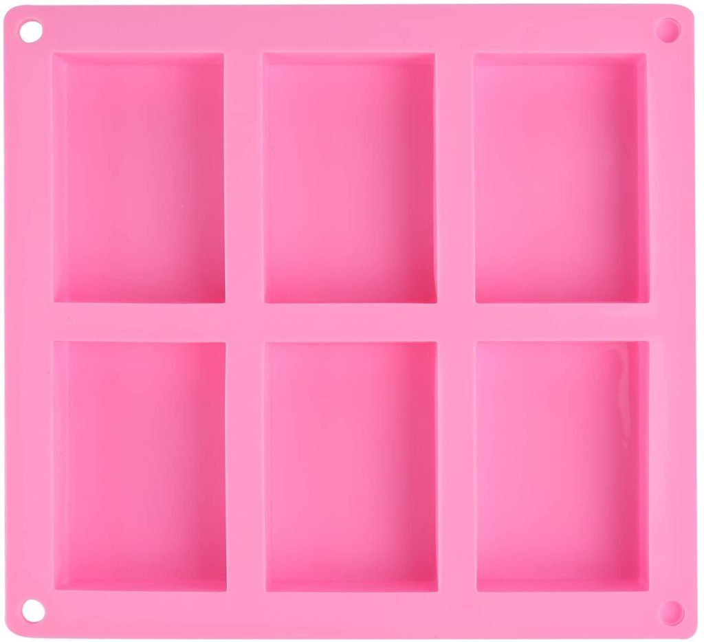 Rectangle Silicone Soap Mold Valley Blossoms